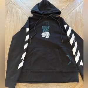 Black and White Graphic Hoodie